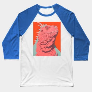 Iguana Bright Design Baseball T-Shirt